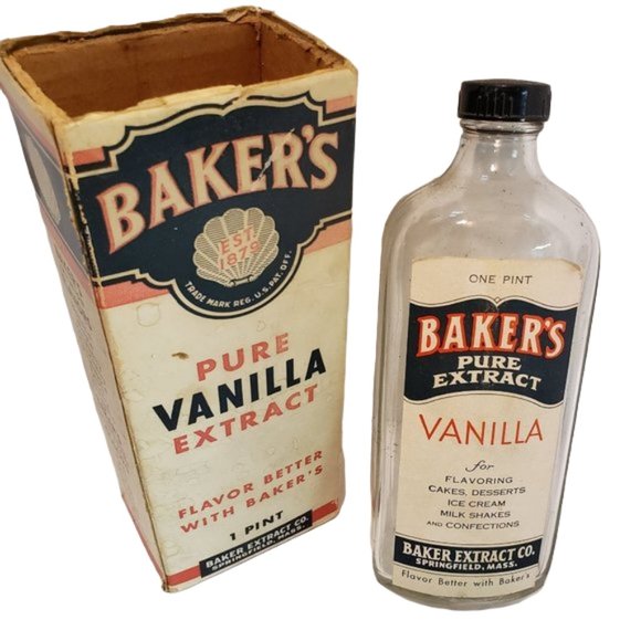 Baker's Accents Vintage 95s Bakers Vanilla Extract Bottle Poshmark